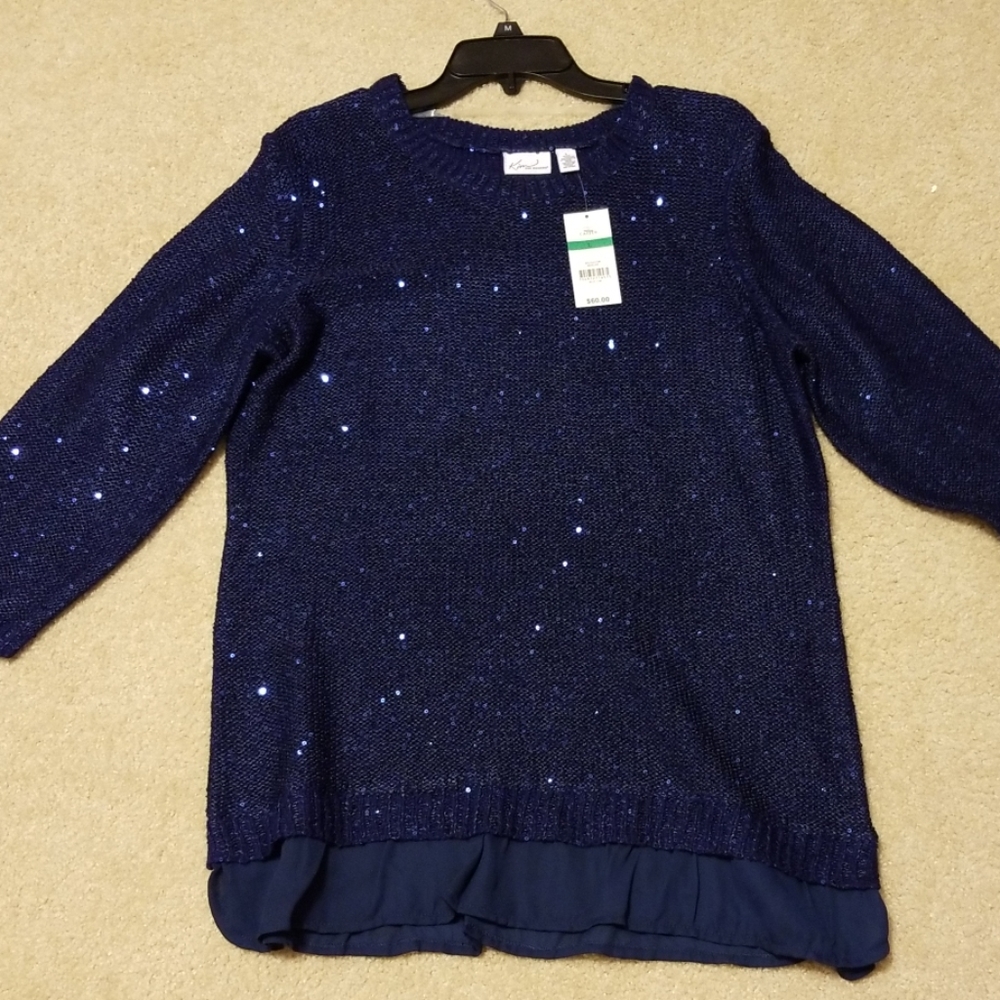 Beautiful Navy Sparkling Sweater